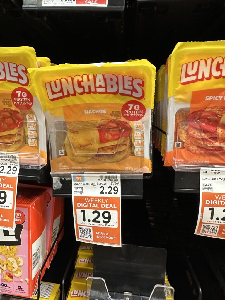 Lunchables Kroger Shelf Image