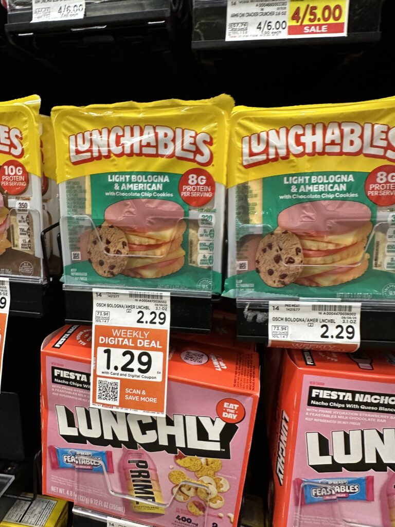 Lunchables Kroger Shelf Image