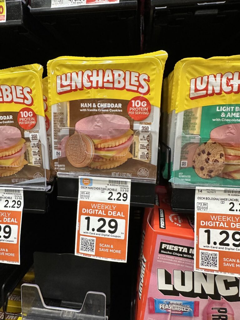Lunchables Kroger Shelf Image