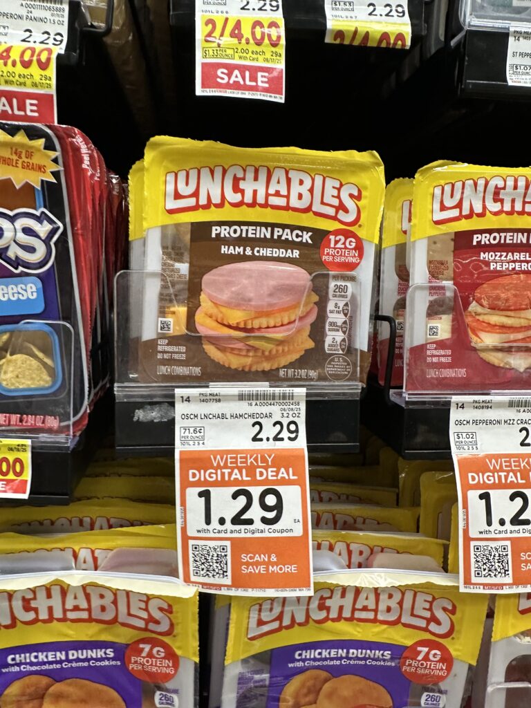 Lunchables Kroger Shelf Image