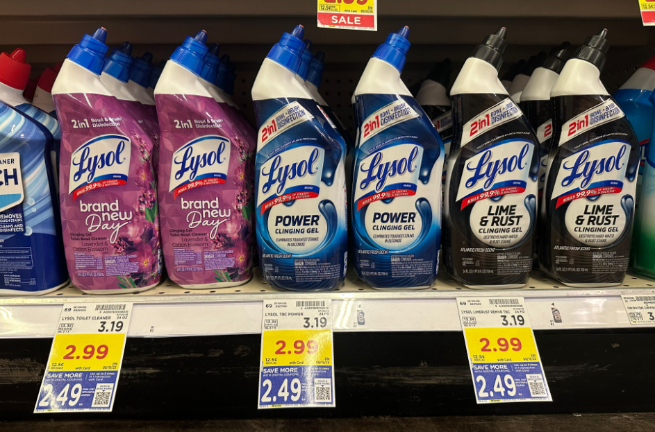 Lysol Toilet Bowl Cleaner Kroger Shelf Image