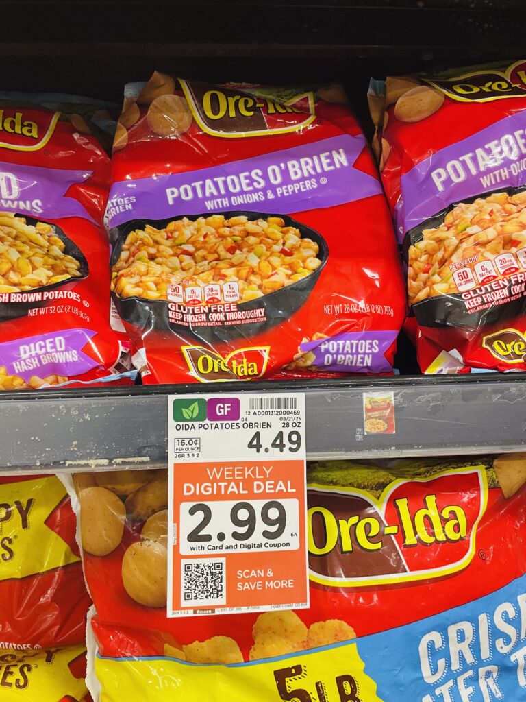 Ore-Ida Frozen Potatoes Kroger Shelf Image (1)