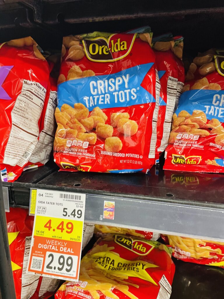 Ore-Ida Frozen Potatoes Kroger Shelf Image (1)