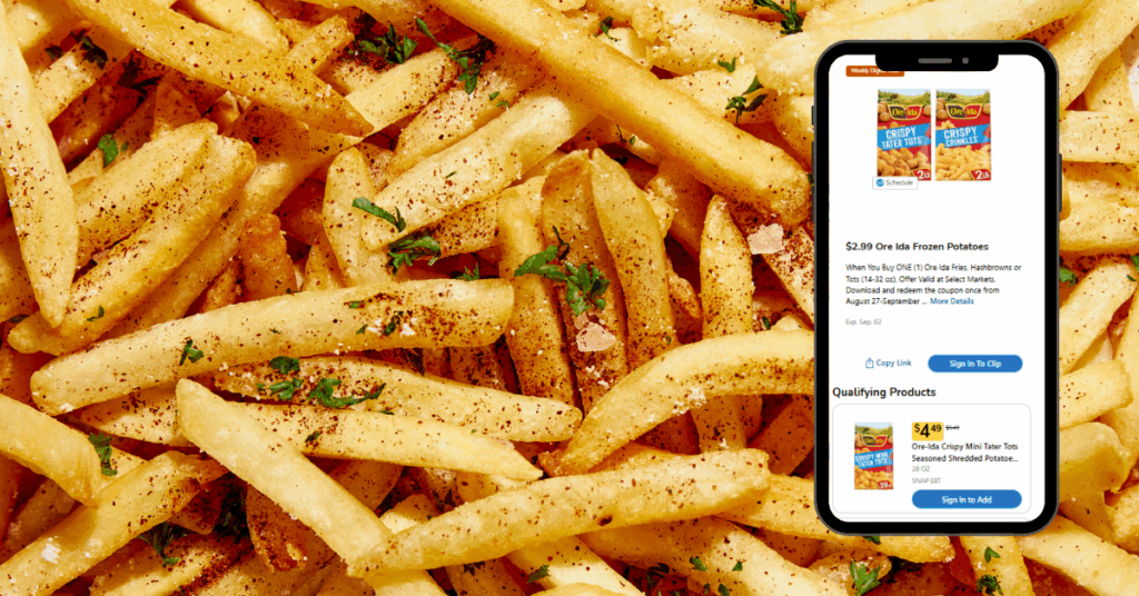 Ore-Ida Kroger Digital Coupon