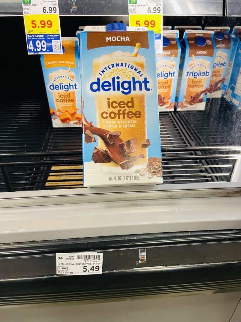 International Delight Iced Coffee Kroger Shelf Image
