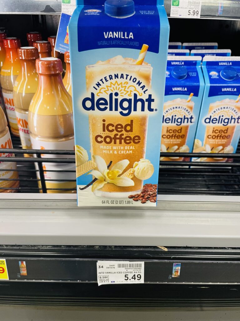International Delight Iced Coffee Kroger Shelf Image
