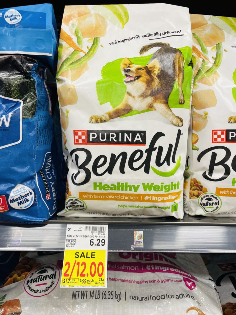 Purina Beneful Dry Dog Food Kroger Shelf Image