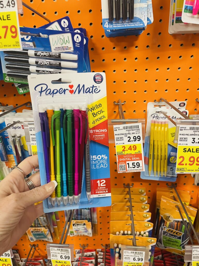 Papermate mechanical pencils kroger shelf image