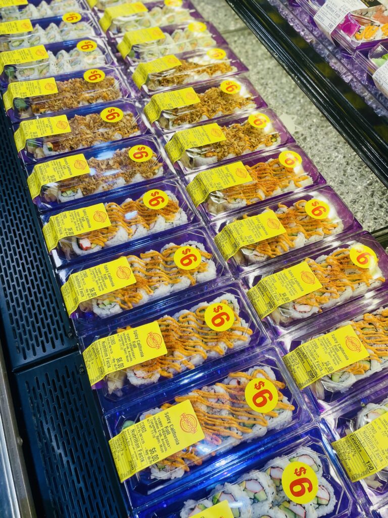 sushi $6