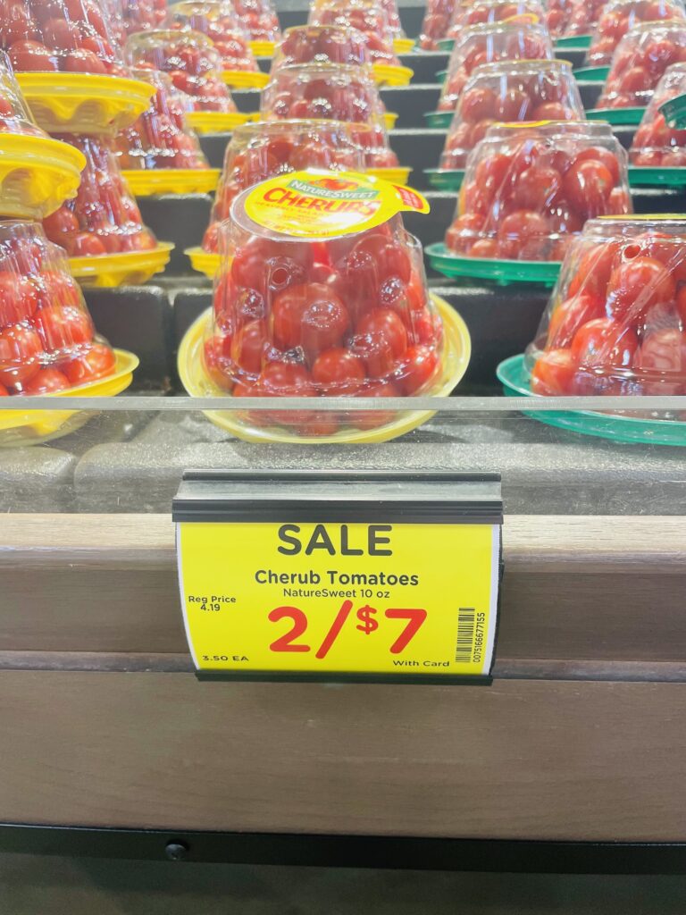 cherub tomatoes kroger shelf image