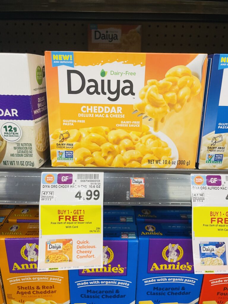 Daiya Mac & Cheese Kroger Shelf Image