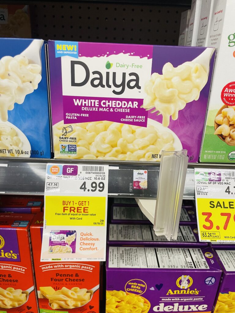 Daiya Mac & Cheese Kroger Shelf Image