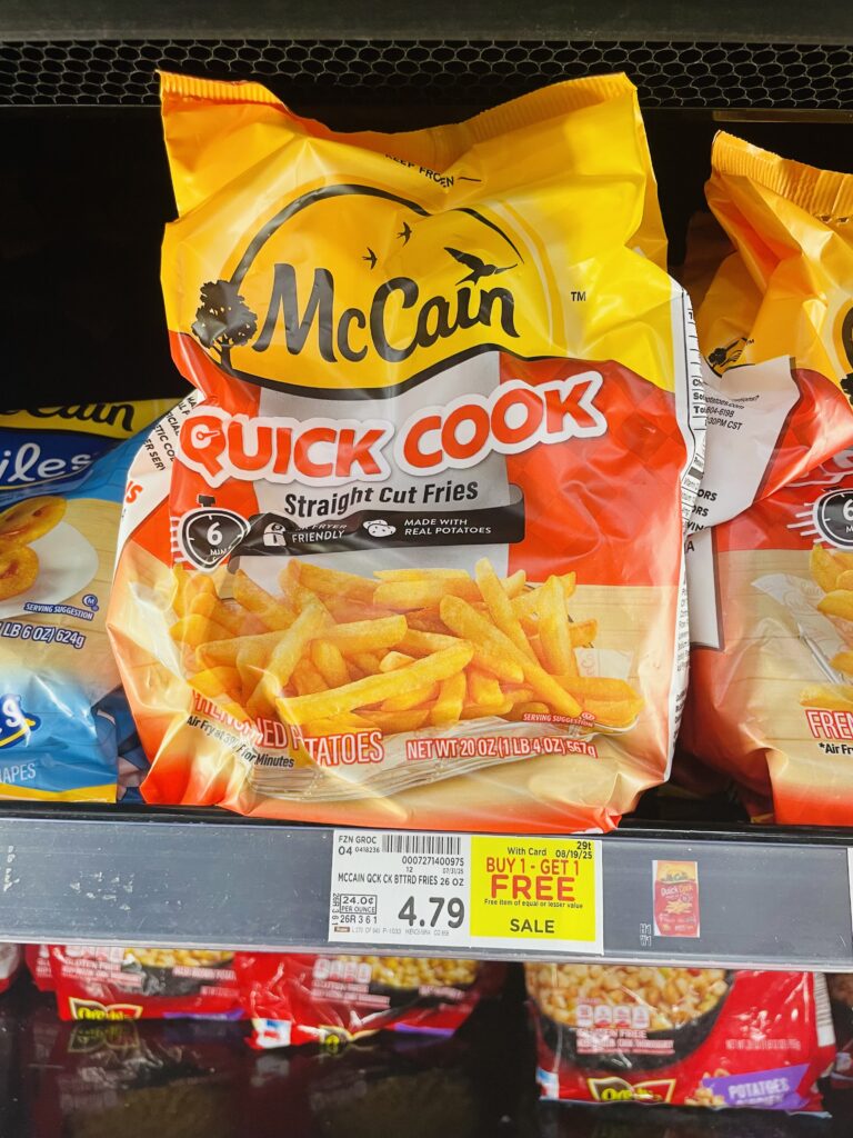 McCain brand frozen fries kroger shelf image