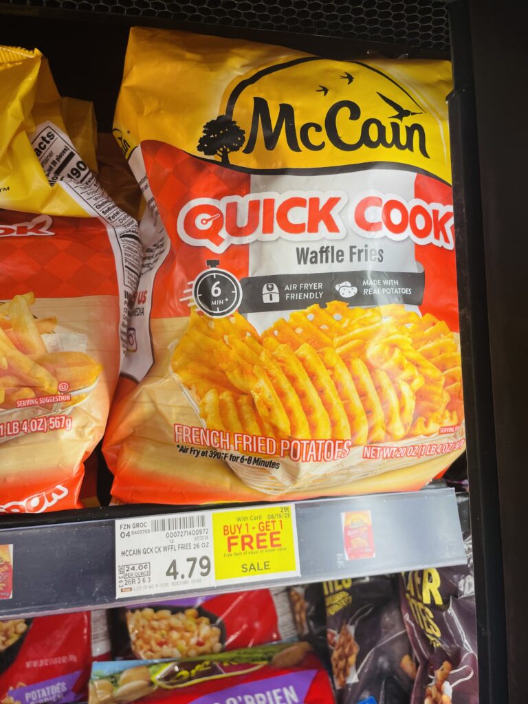 McCain brand frozen fries kroger shelf image