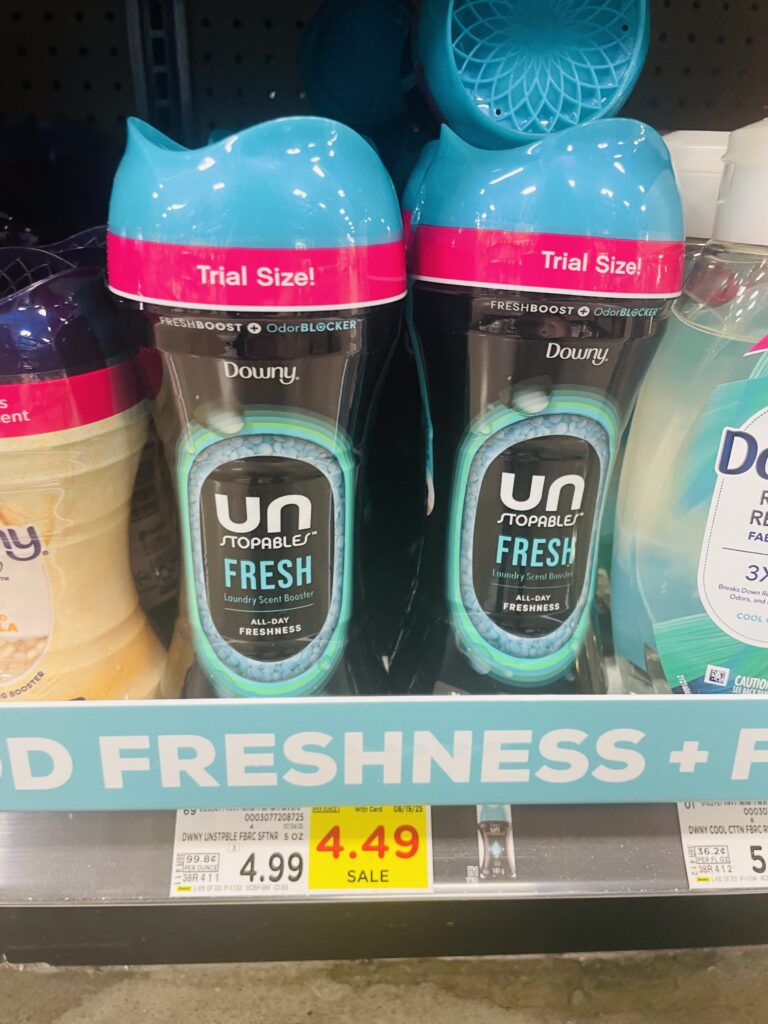 Downy Unstopables Kroger Shelf Image
