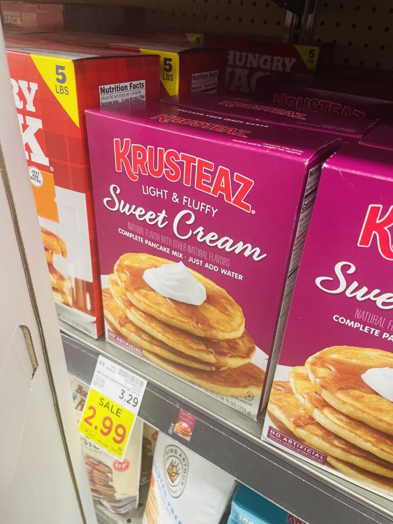 Krusteaz Kroger shelf Image
