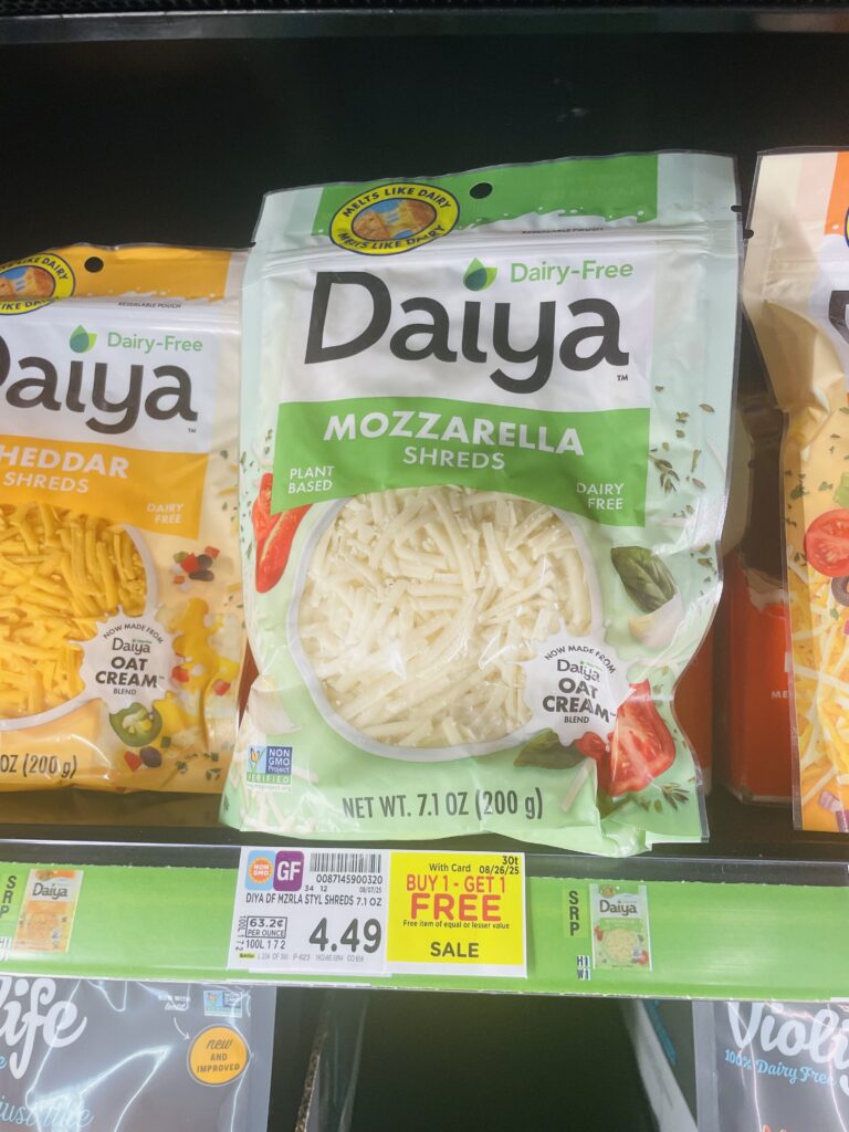 Daiya Cheese Kroger Shelf Image