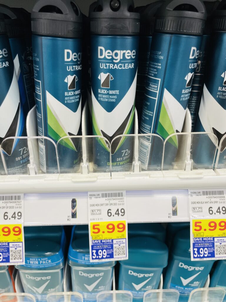 degree kroger shelf image