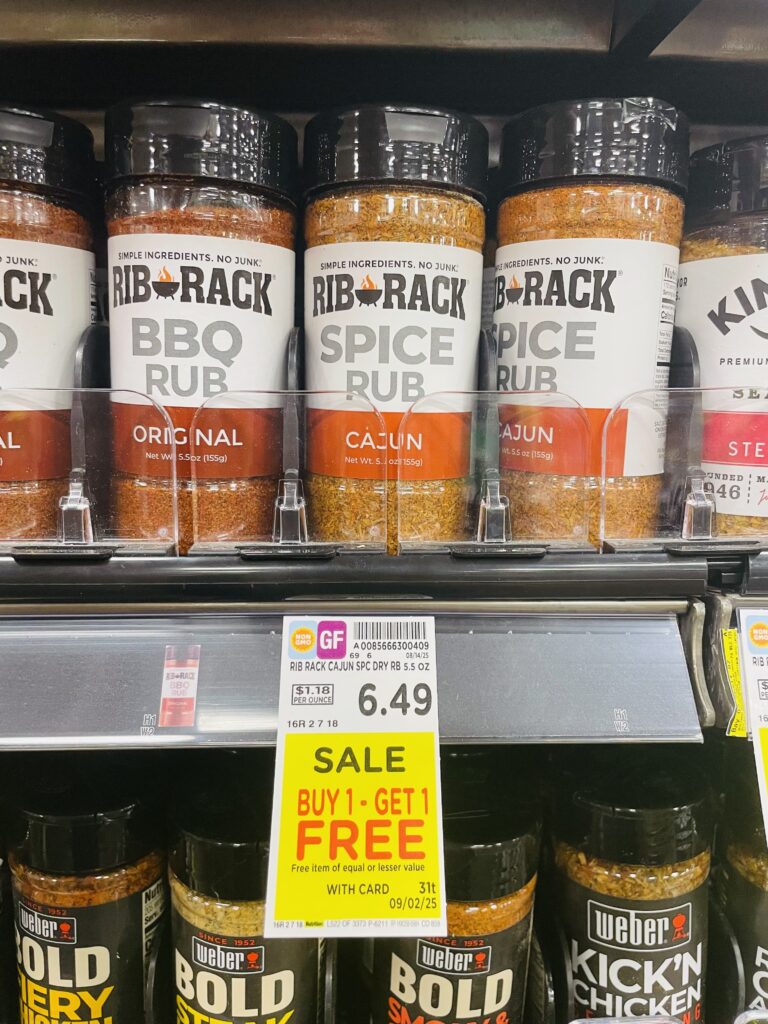 Rib Rack Rub Kroger shelf image