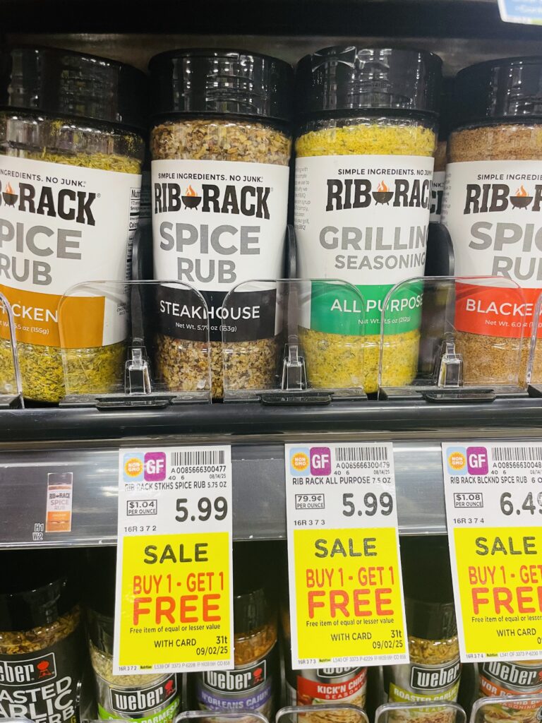 Rib Rack Rub Kroger shelf image