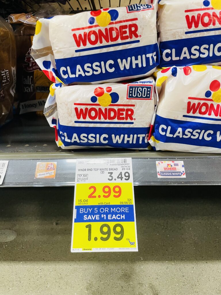 wonder bread kroger shelf image