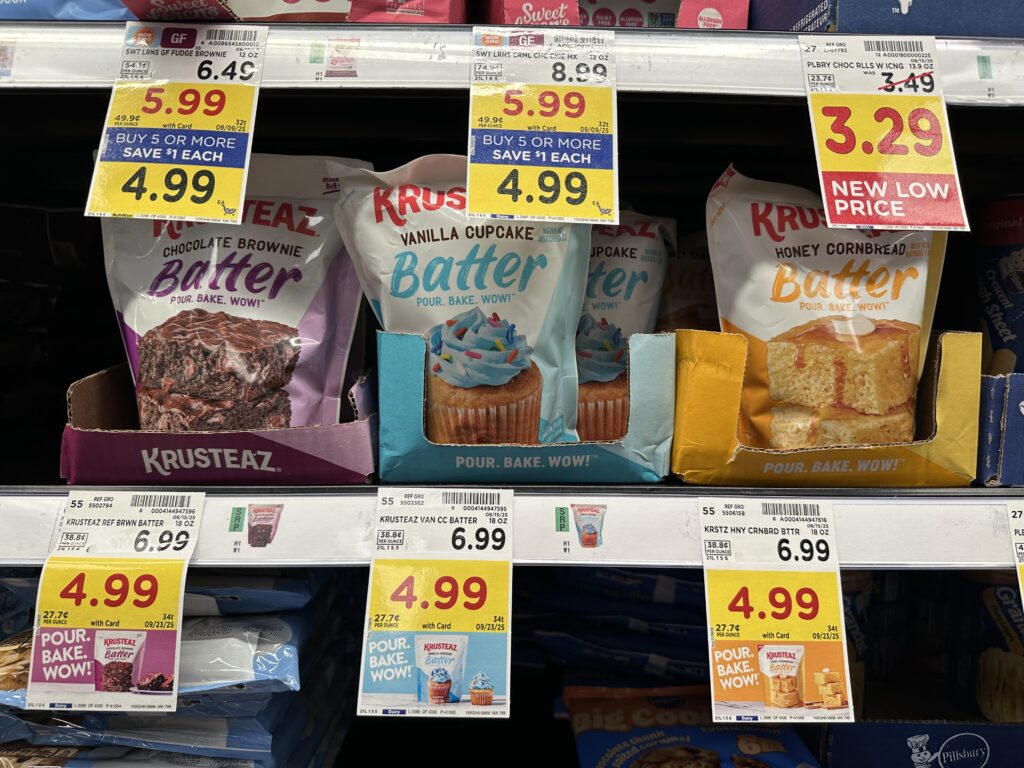 krusteaz batter kroger shelf image