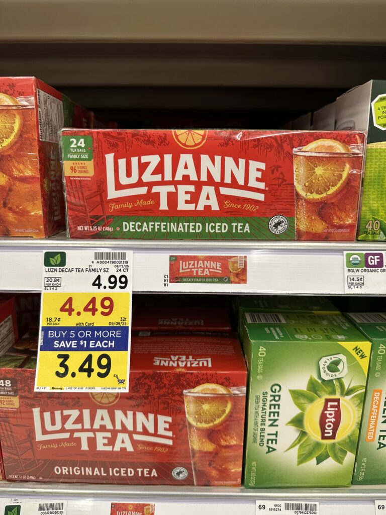 Luzianne Tea Bags Kroger Shelf Image
