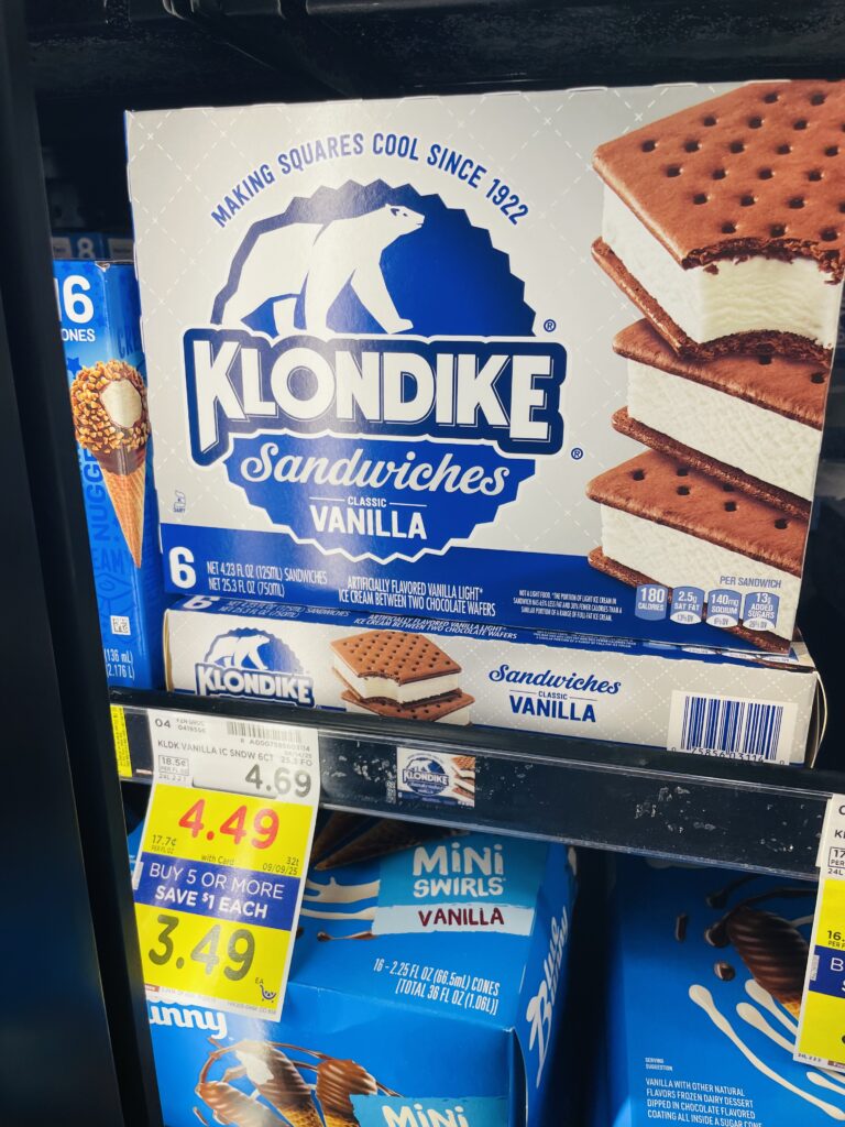 Klondike kroger shelf image