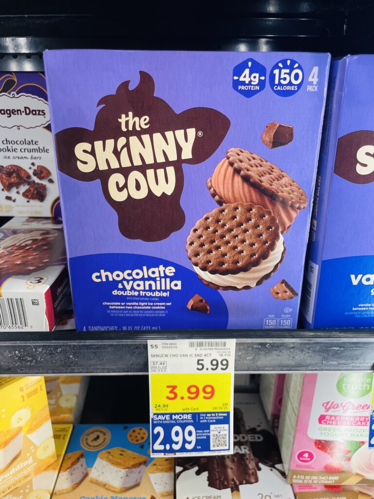 The Skinny Cow Ice Cream Kroger Shelf Image