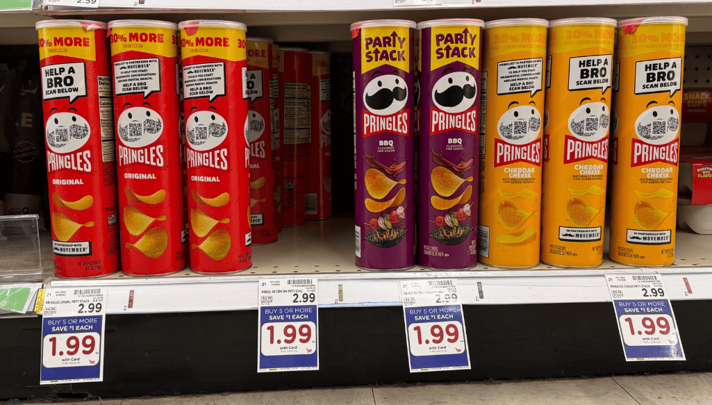 Pringles Party Stacks Kroger Shelf image