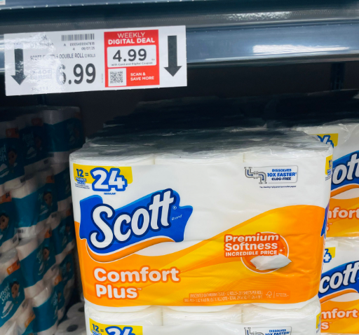 Scott Bathroom Tissue Kroger Shelf Image