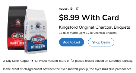 Kroger 2 Day Sale ad image