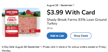 Kroger 4 day sale