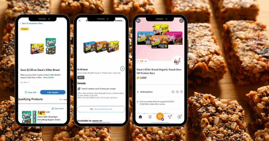 dave's killer bread snack bars