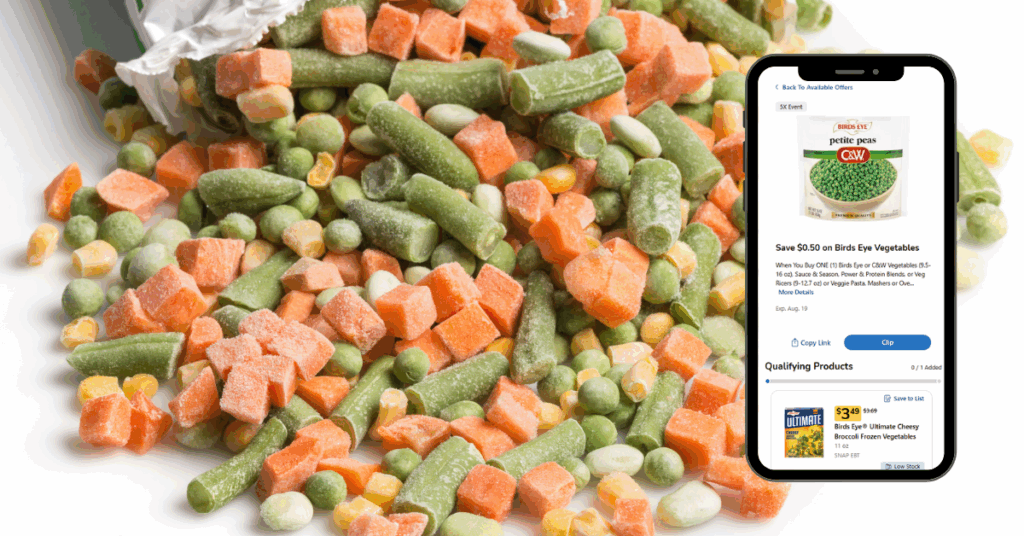 birds eye frozen veggies