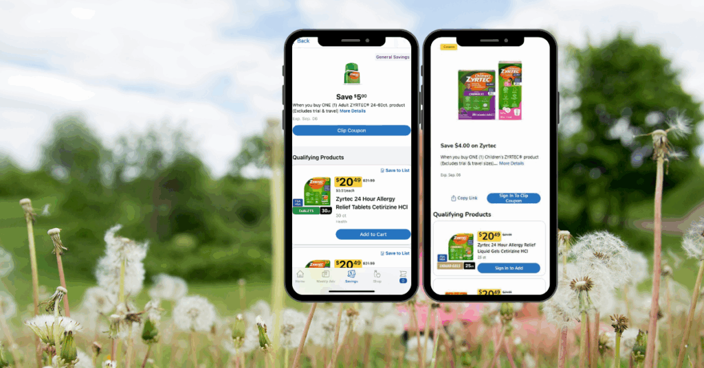 Zyrtec Kroger Digital Coupons