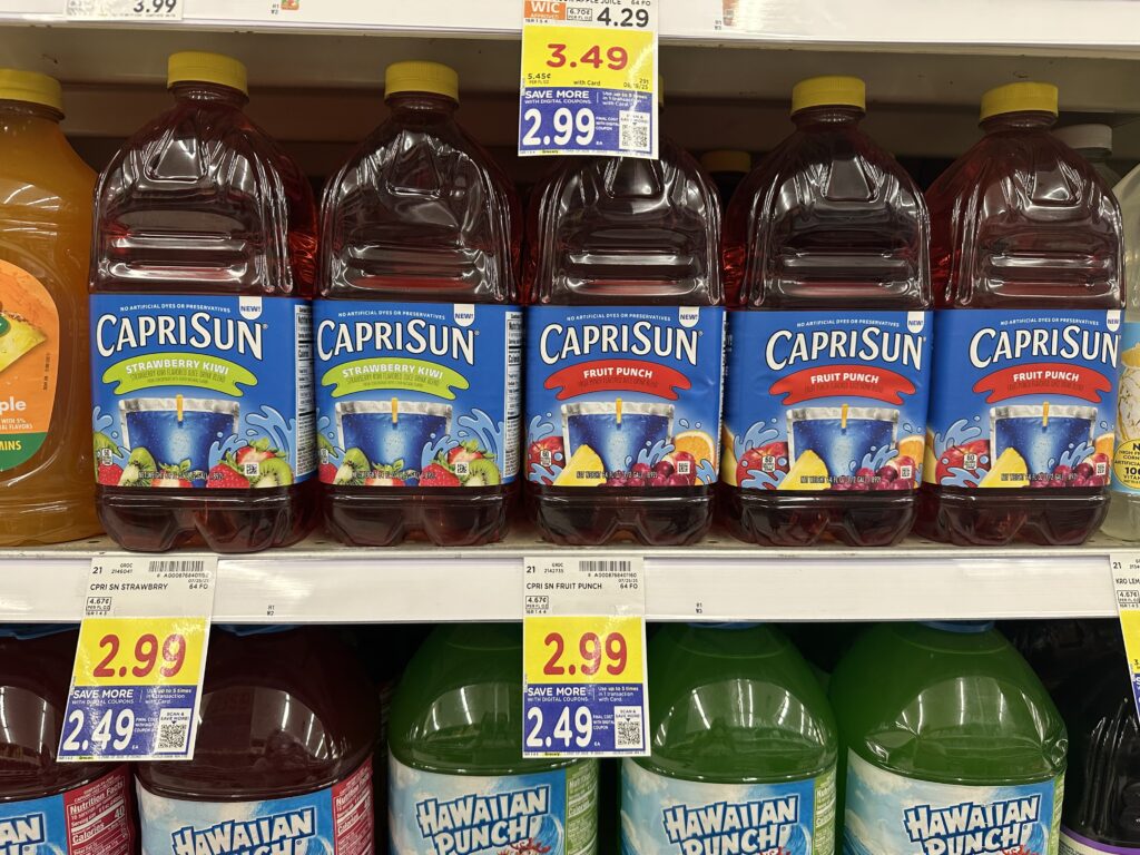 caprisun kroger shelf image