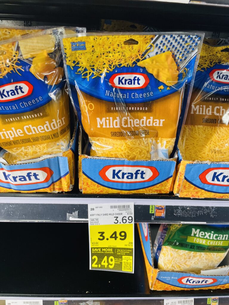 kraft shredded cheese kroger shelf image (1)