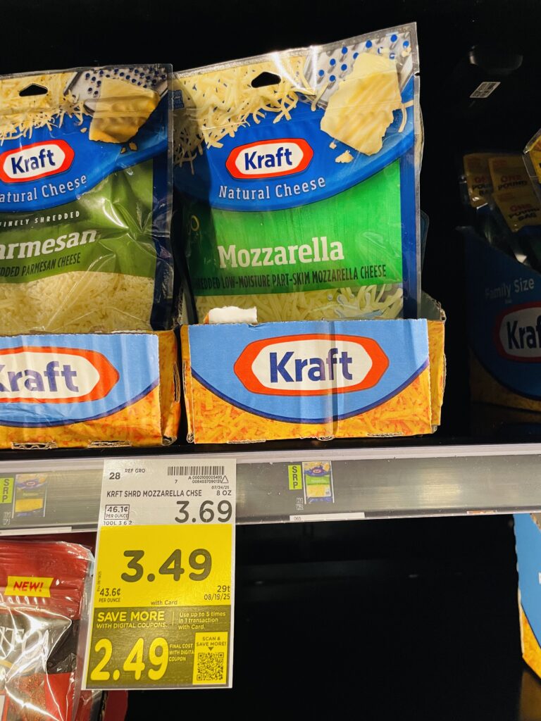 kraft shredded cheese kroger shelf image (1)