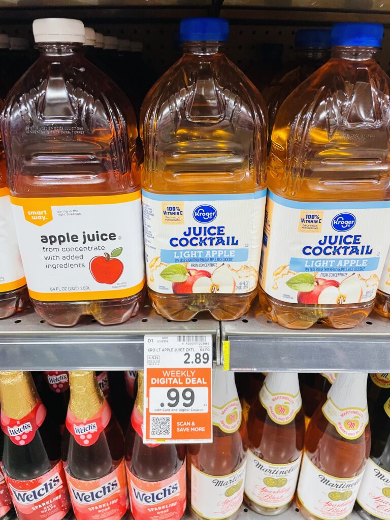 kroger apple juice shelf image (1)