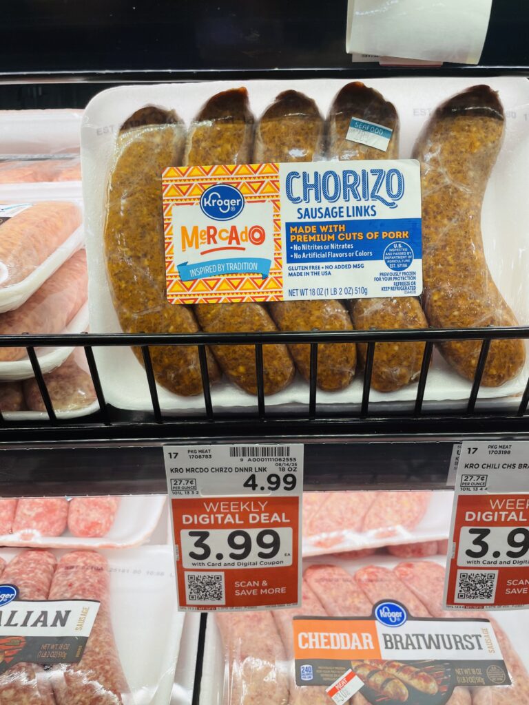 kroger dinner sausage shelf image (1)