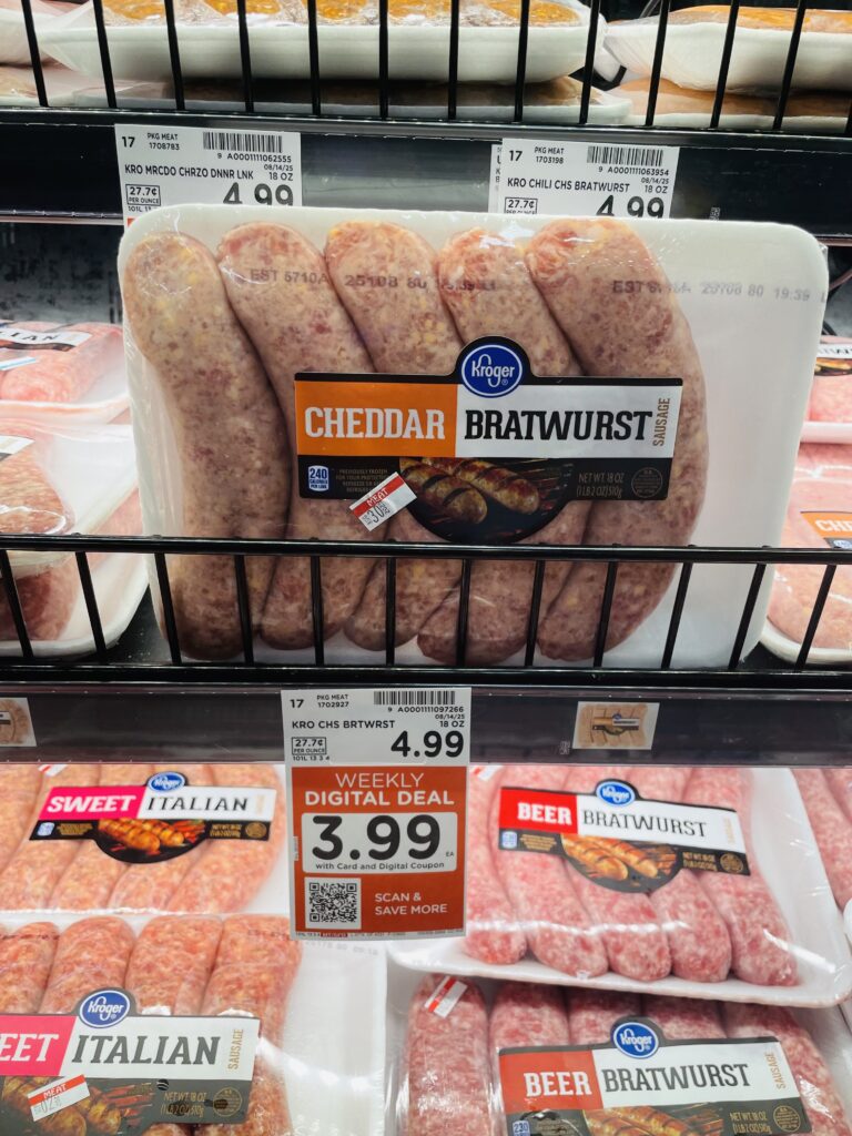 kroger dinner sausage shelf image (1)