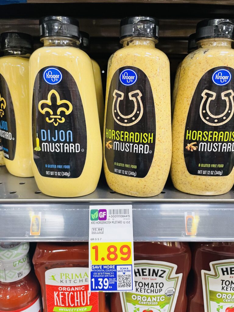 kroger mustard shelf image (2)