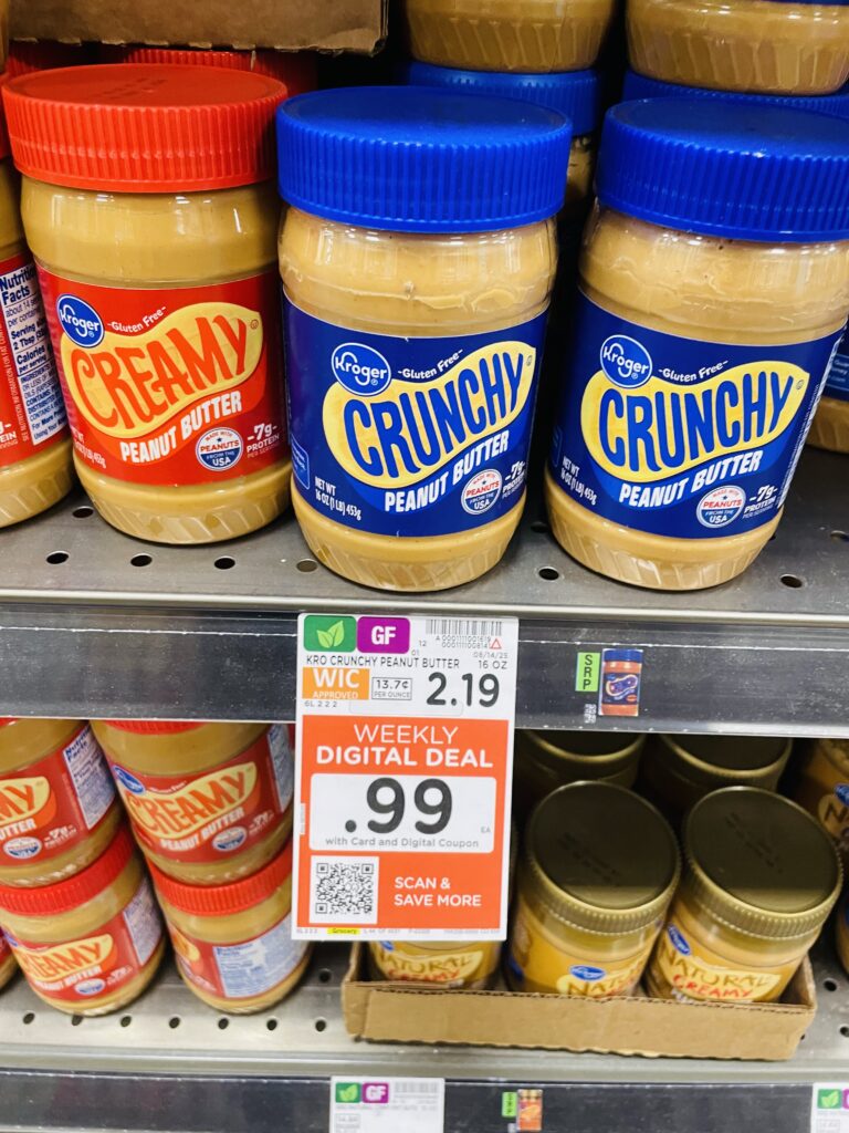 kroger peanut butter shelf image (2)