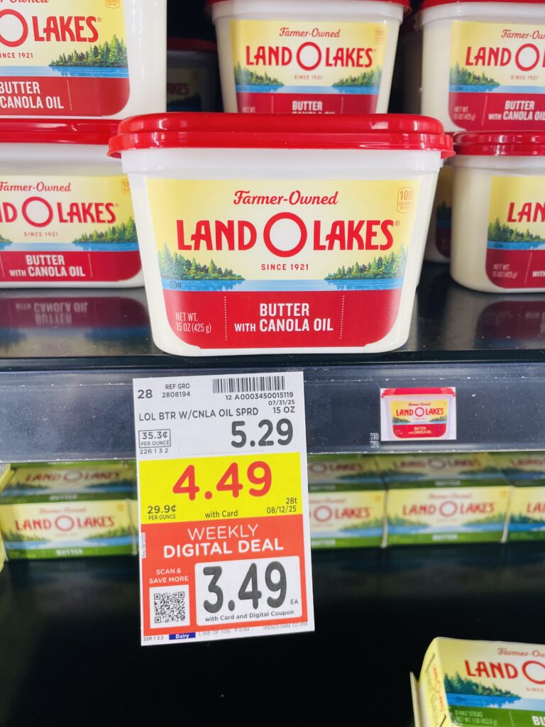 land o lake butter kroger shelf image (1)