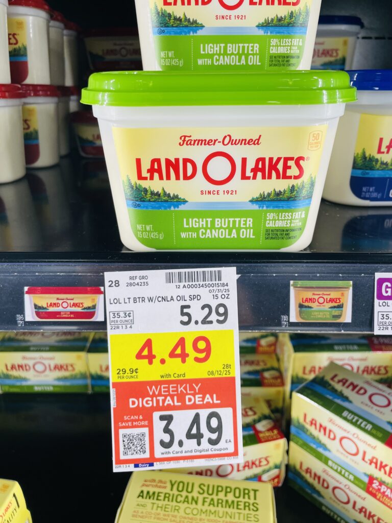 land o lake butter kroger shelf image (1)