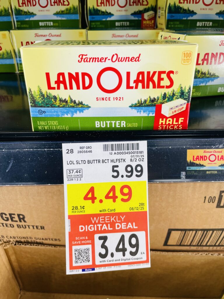 land o lake butter kroger shelf image (1)