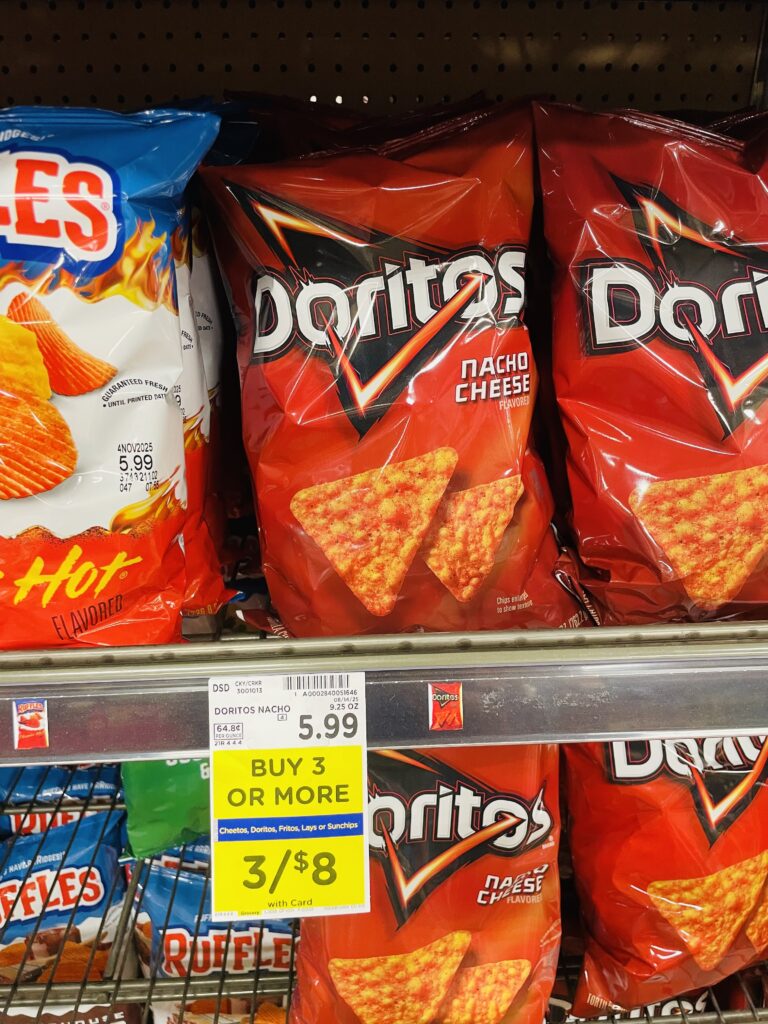 lays doritos fritos kroger shelf image (1)