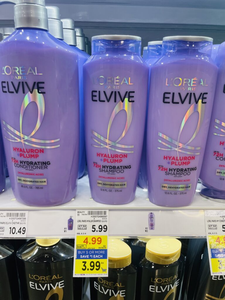 l'oreal elvive shampoo and conditioner kroger shelf image (4)