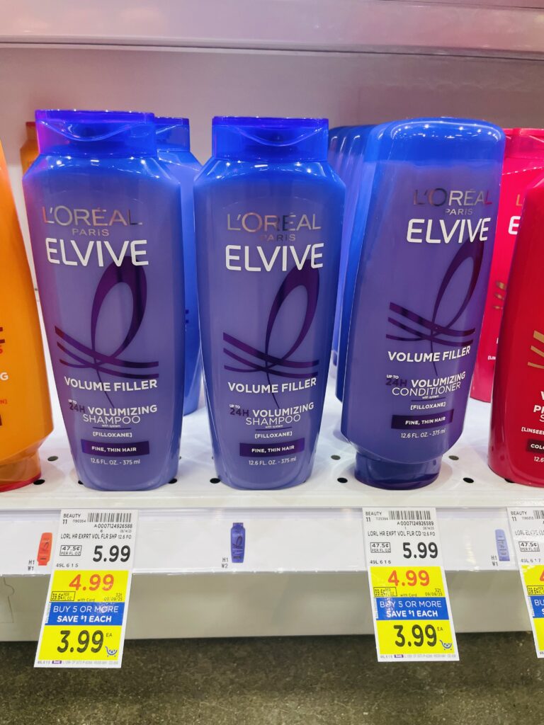 l'oreal elvive shampoo and conditioner kroger shelf image (4)